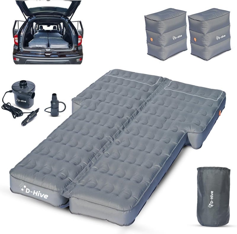 Hive Unbeatable Durability SUV Air Mattress for Car Camping, Durable Extra Thick 300D Oxford Fabric, Quick Easy Set-Up w/Electric Pump, Bed Mattress, Mattress for SUV, Car Air Mattress - Image 1